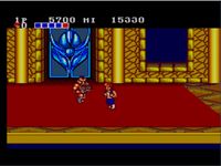 une photo d'Ã©cran de Double Dragon sur Sega Master System